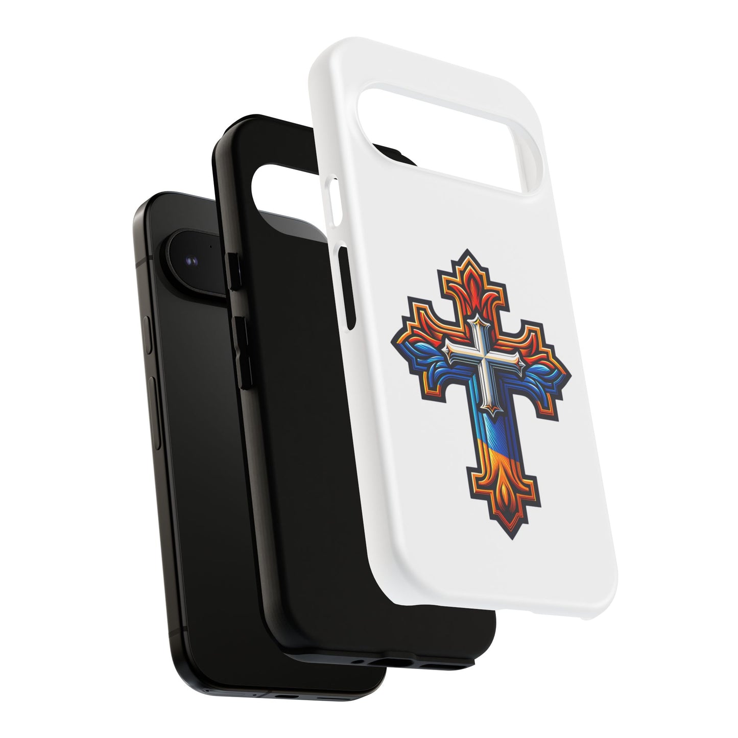 Armenian cross flag phone case iPhone Samsung Google, Christian phone case, white phone case
