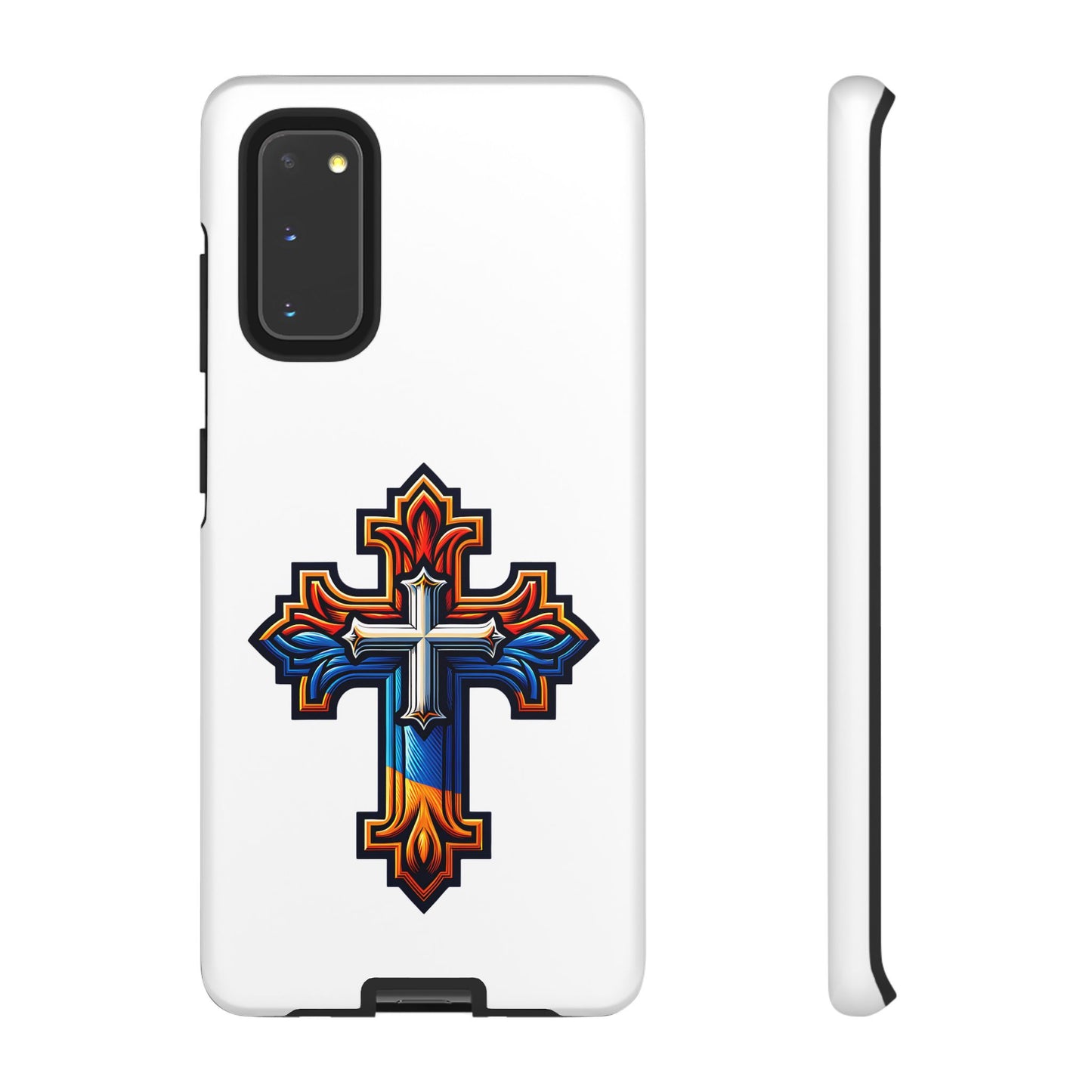 Armenian cross flag phone case iPhone Samsung Google, Christian phone case, white phone case