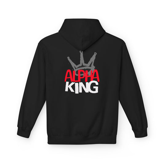 Alpha King crown graphic Hoodie | bold typography streetwear