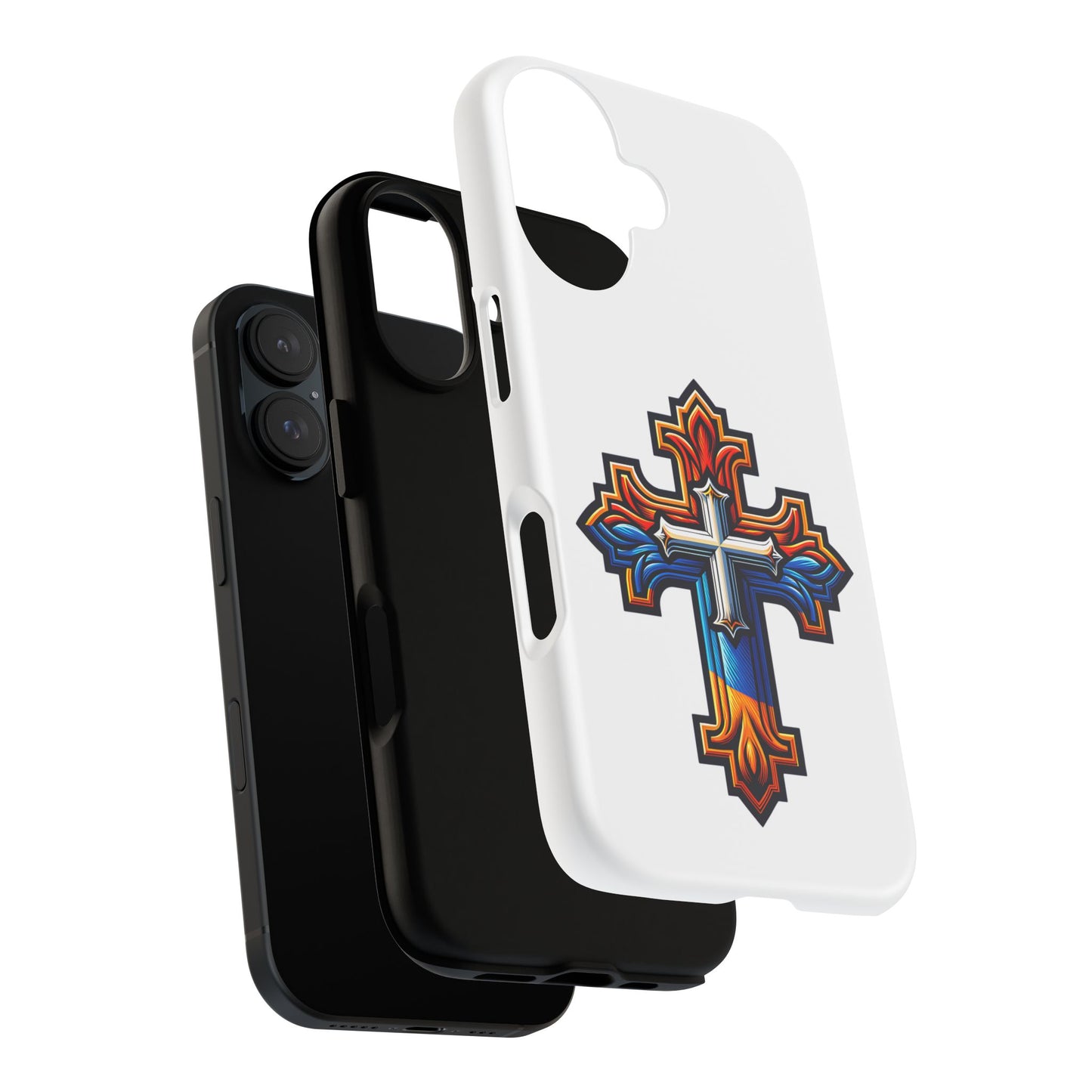 Armenian cross flag phone case iPhone Samsung Google, Christian phone case, white phone case