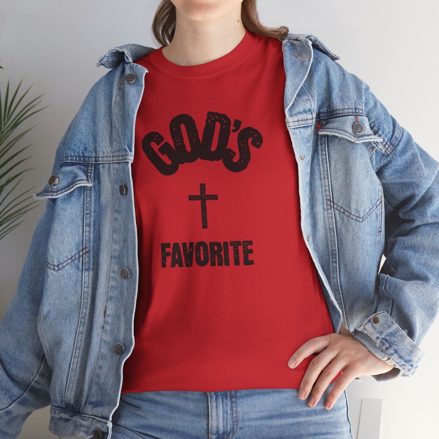God's Favorite T-Shirt — Christian Cross Faith Graphic Tee