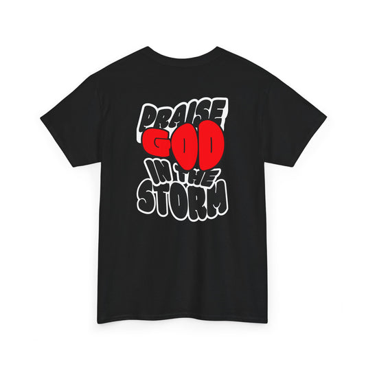 Praise God in the Storm Tee | Religious Faith Typography, Christian Shirt