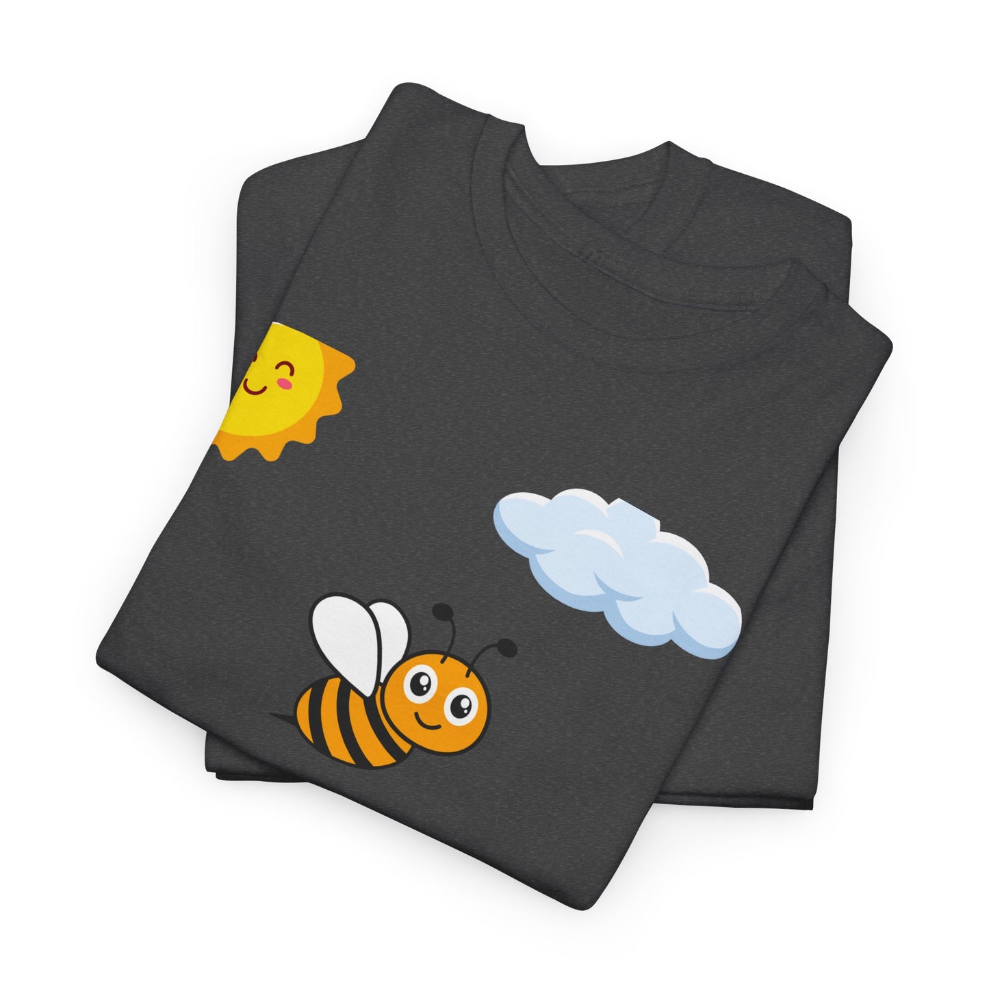 Cute be positive t-shirt. bee plus t-shirt
