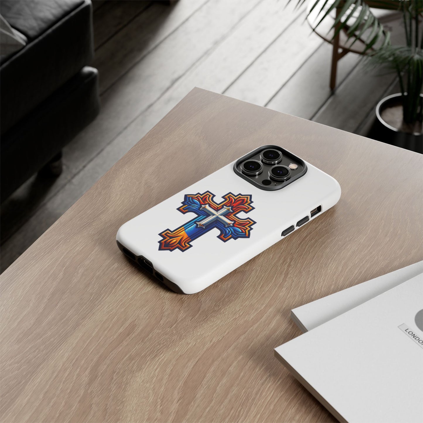 Armenian cross flag phone case iPhone Samsung Google, Christian phone case, white phone case