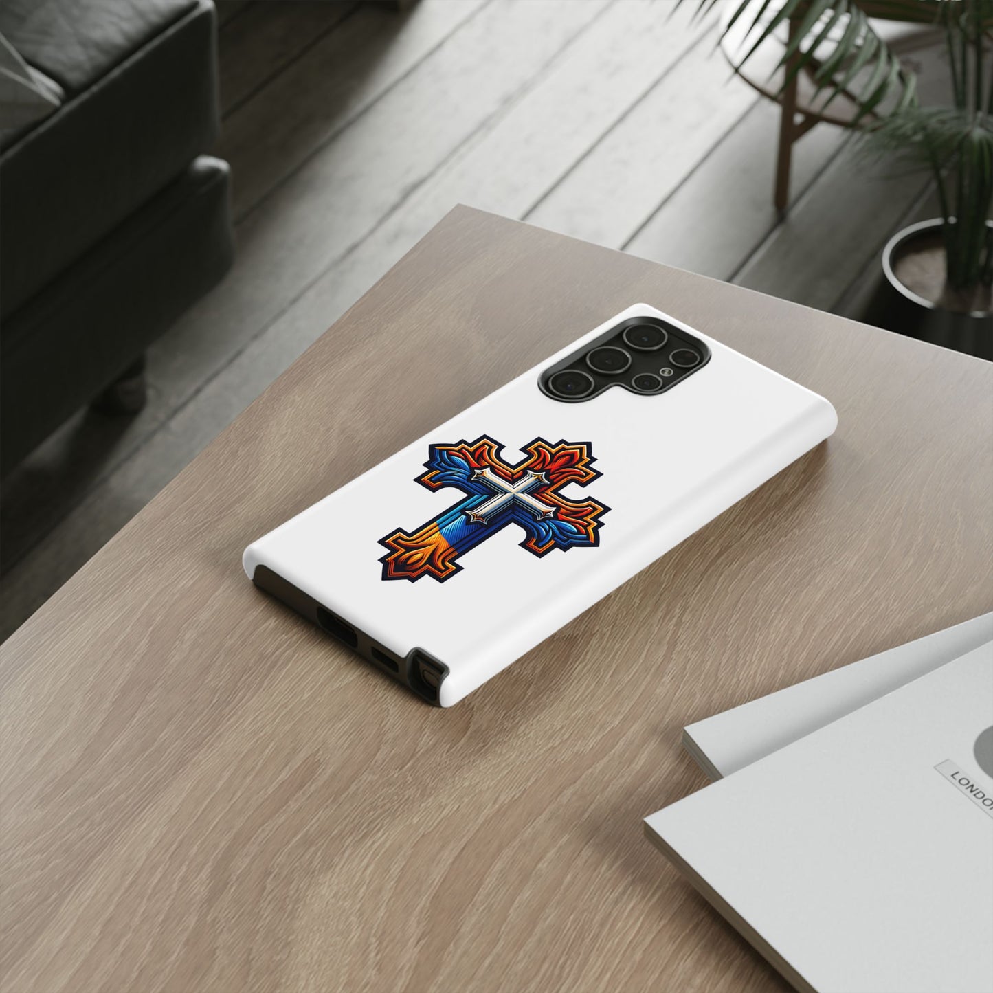 Armenian cross flag phone case iPhone Samsung Google, Christian phone case, white phone case
