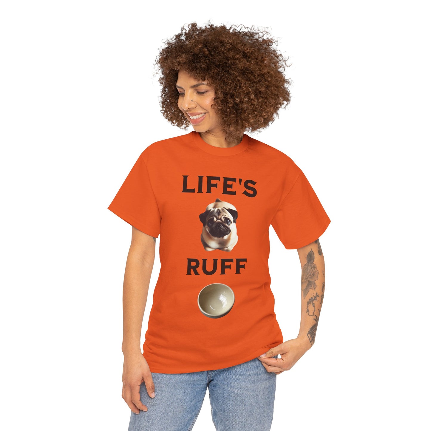 Life is Ruff Funny Shirt, Funny Dog Lover Shirt, Gifts for Pet Owners, Casual Wear, Dog-Themed Apparel, Birthday Gift