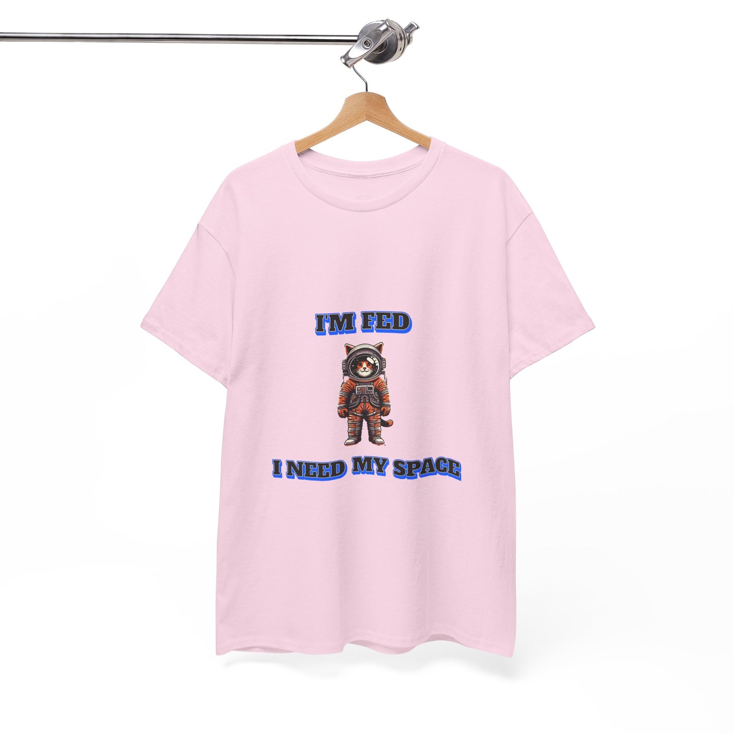 Funny cat lover shirt I'm Fed I Need My Space - Funny Gift, Casual Wear, Animal Lover Shirt, Self-Care Humor, Everyday Comfort
