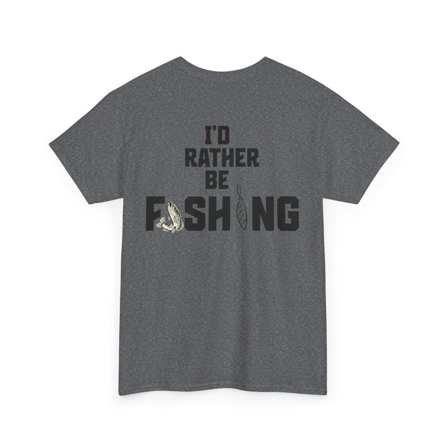 I'd Rather Be Fishing Tee | Fishing Graphic Shirt, Angler Design
