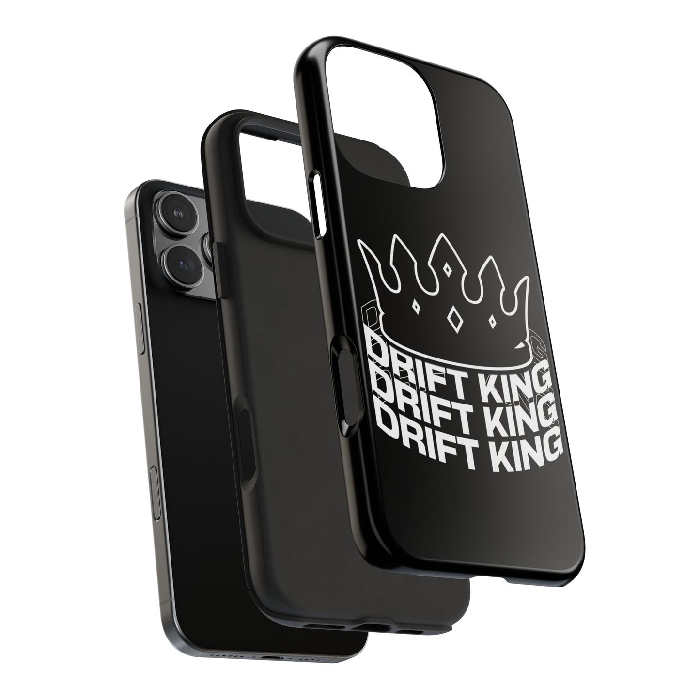 Drift King crown iPhone phone case | Tough Phone Case, racing typography iphone compatible