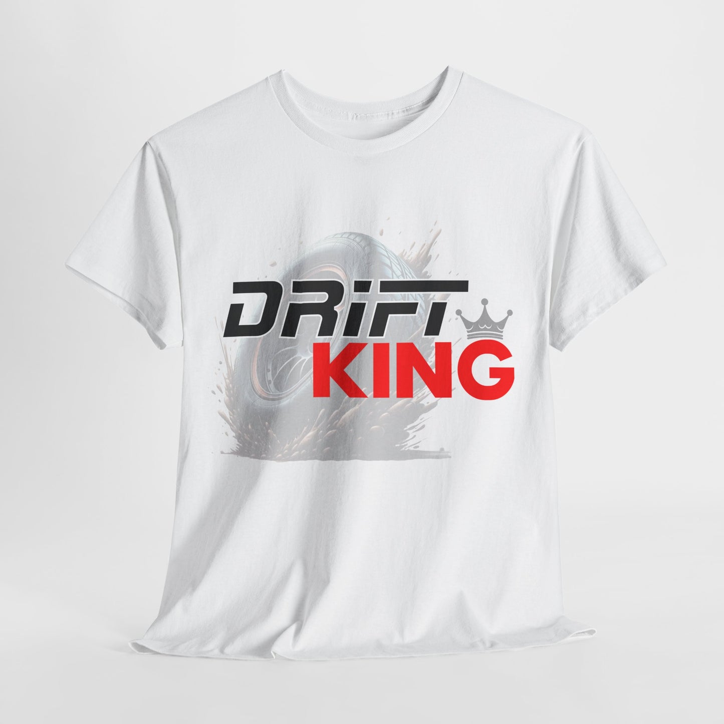 Drift King Unisex Heavy Cotton Tee - Perfect for Car Enthusiasts, Automotive Events, Gift for Drivers, Street Racing Apparel, Casual Wear