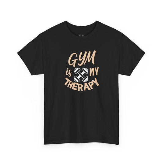 Gym Therapy Tee - Unisex Heavy Cotton T-Shirt, Fitness Apparel, Workout Gift, Motivational Shirt, Gym Lover Clothing