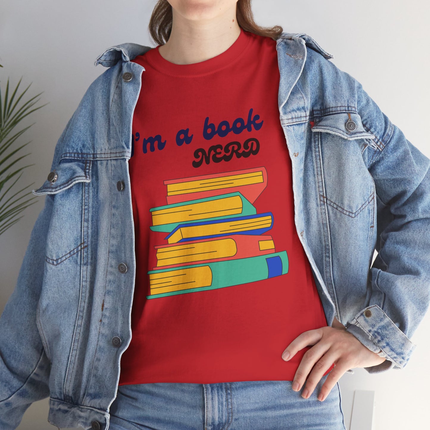 I'm a Book Nerd Unisex Heavy Cotton Tee, Perfect for Book Lovers, Reading Gifts, Nerdy Apparel, Casual Wear, book nerd shirt