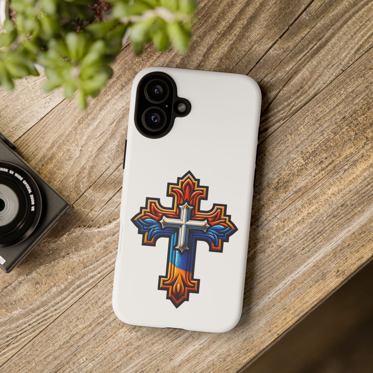 Armenian cross flag phone case iPhone Samsung Google, Christian phone case, white phone case