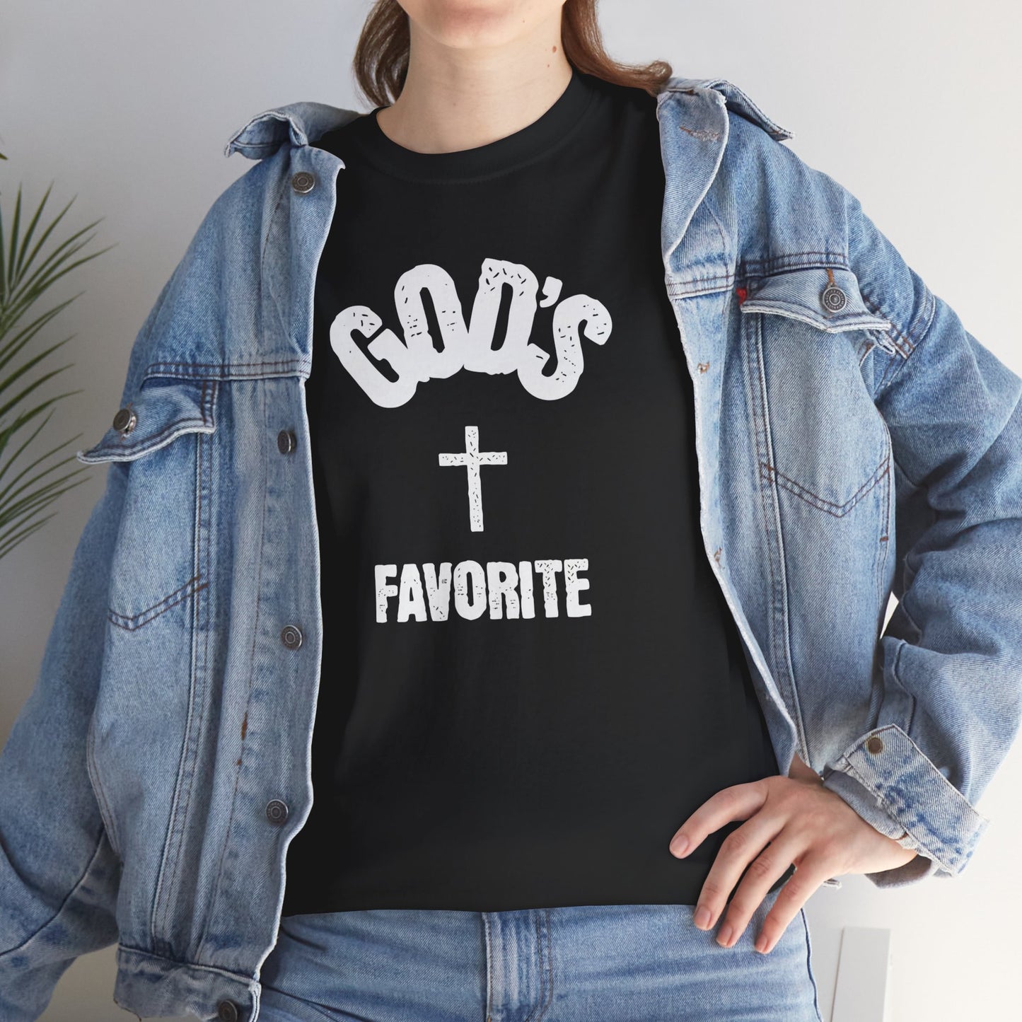 God's Favorite T-Shirt — Christian Cross Faith Graphic Tee