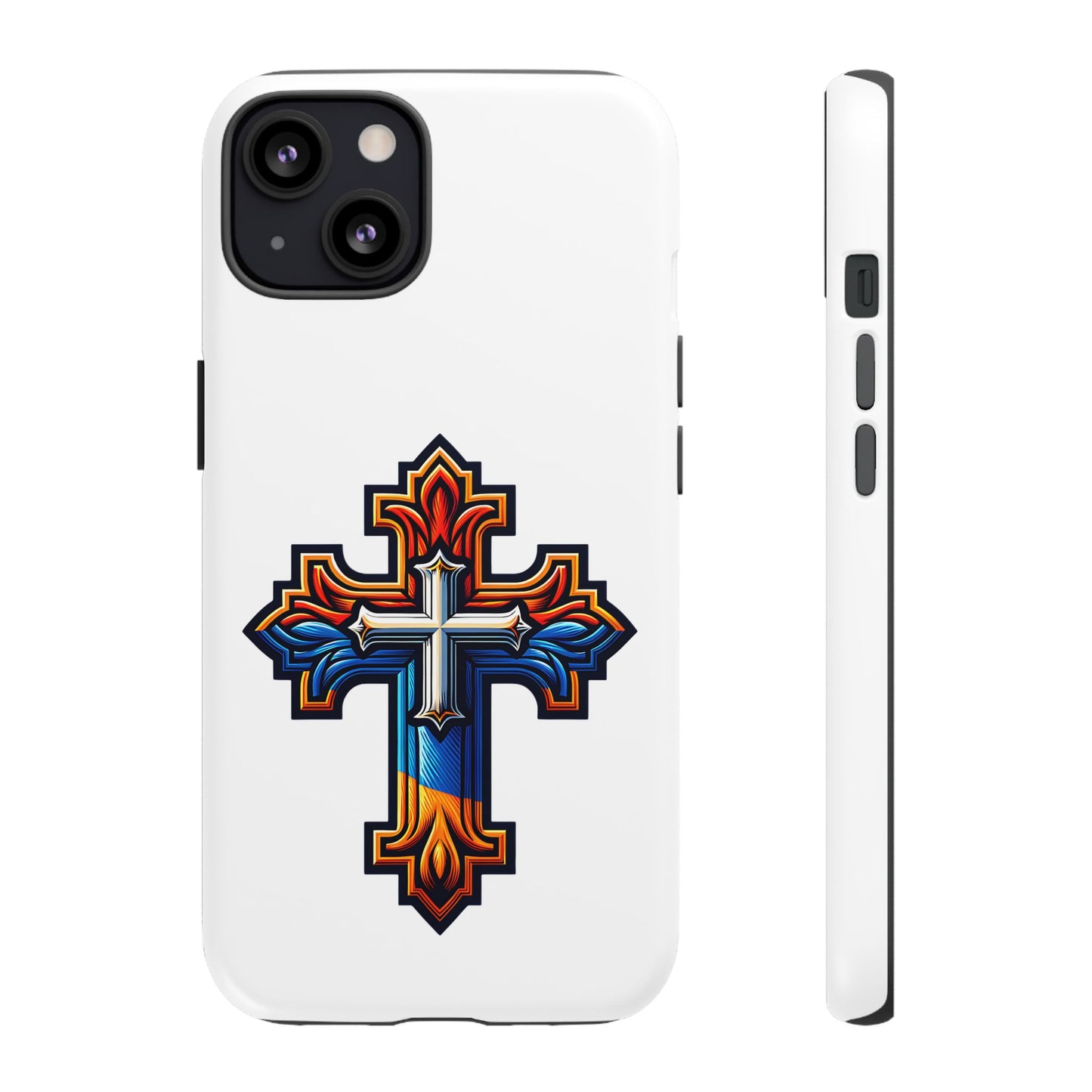Armenian cross flag phone case iPhone Samsung Google, Christian phone case, white phone case