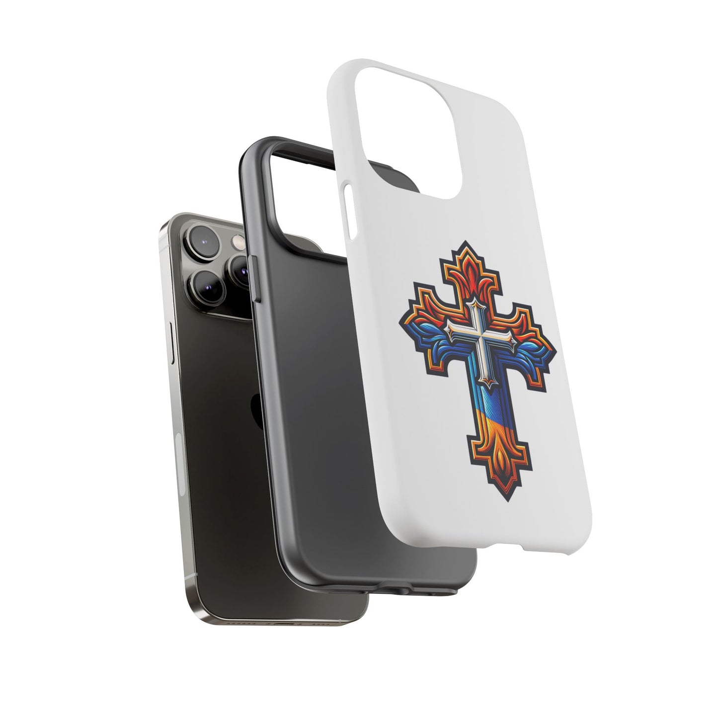 Armenian cross flag phone case iPhone Samsung Google, Christian phone case, white phone case
