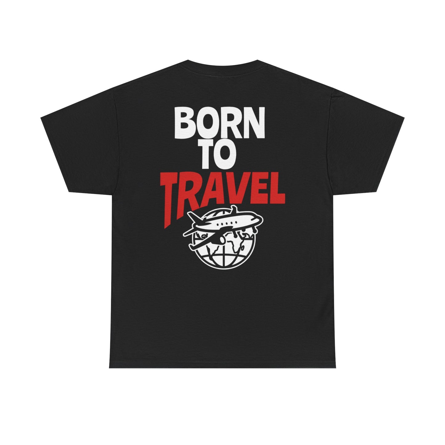 Born to Travel T-Shirt — Retro Plane Globe Tee for Travelers & Adventure Lovers