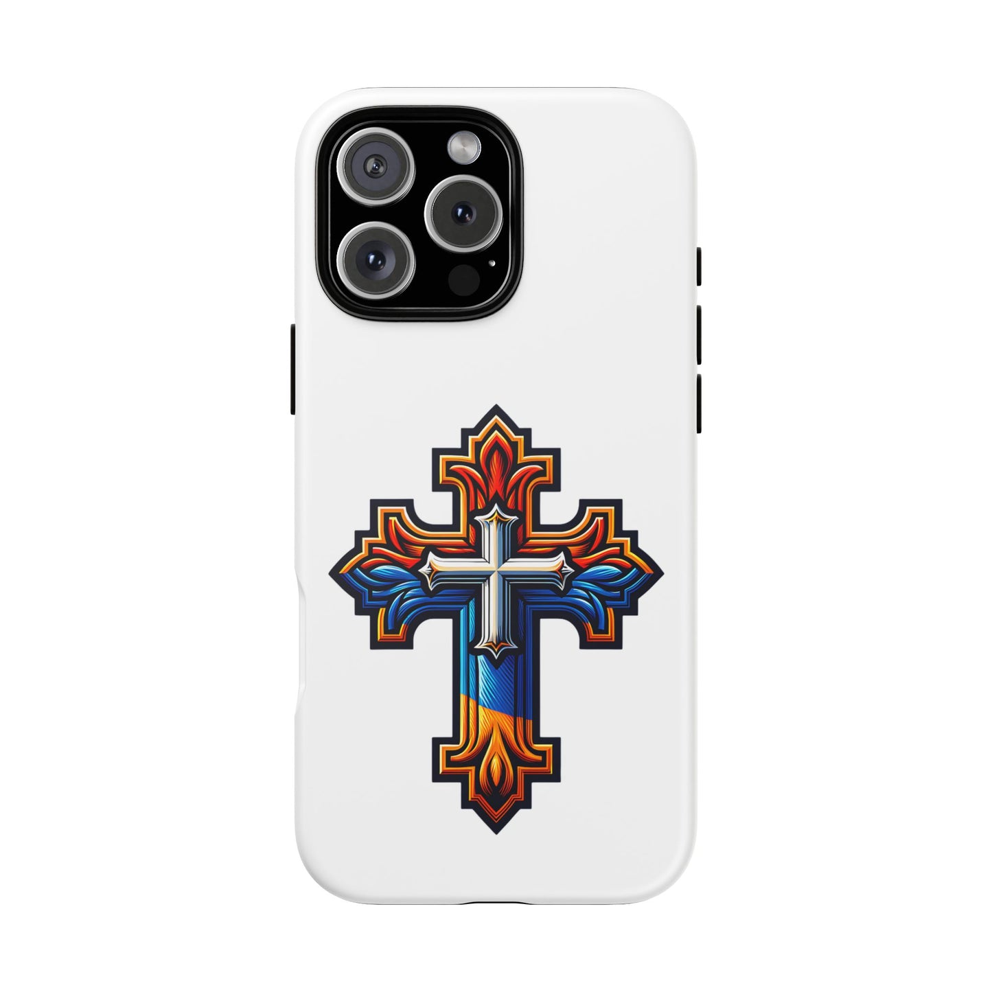 Armenian cross flag phone case iPhone Samsung Google, Christian phone case, white phone case