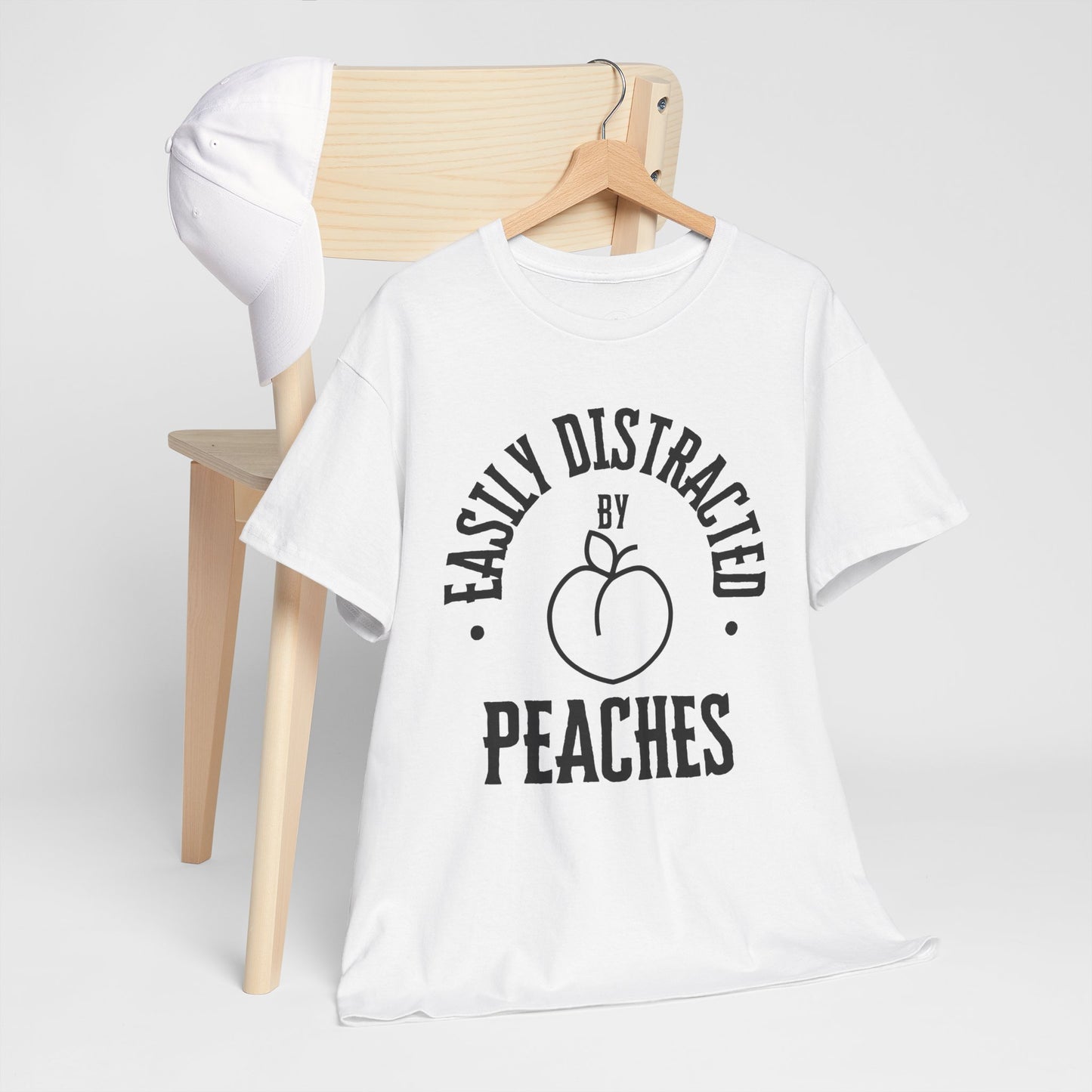 Easily Distracted by Peaches t-shirt, funny t-shirt, peach lovers shirt
