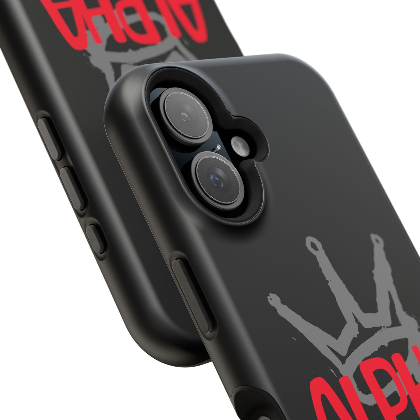 Alpha King Crown phone case compatible with iphone  16 and 17 | Magnetic back impact-resistant case