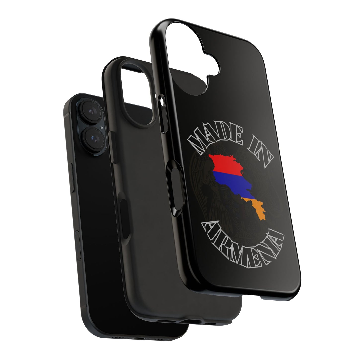 Made in Armenia iPhone Phone Case | Armenian Flag Map, Patriotic Armenia Phone Case iphone compatible