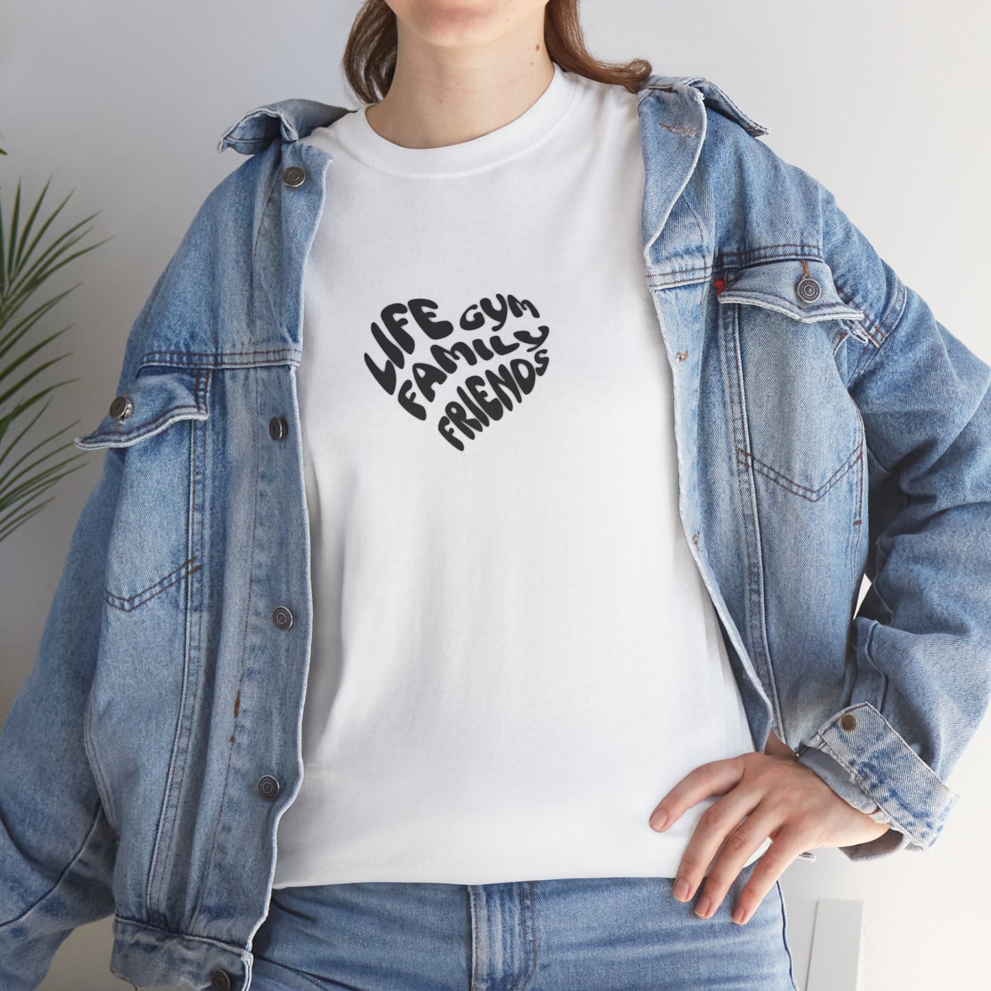 Life family friends gym shirt gym shirt fitness enthusiast shirt gym rat shirt