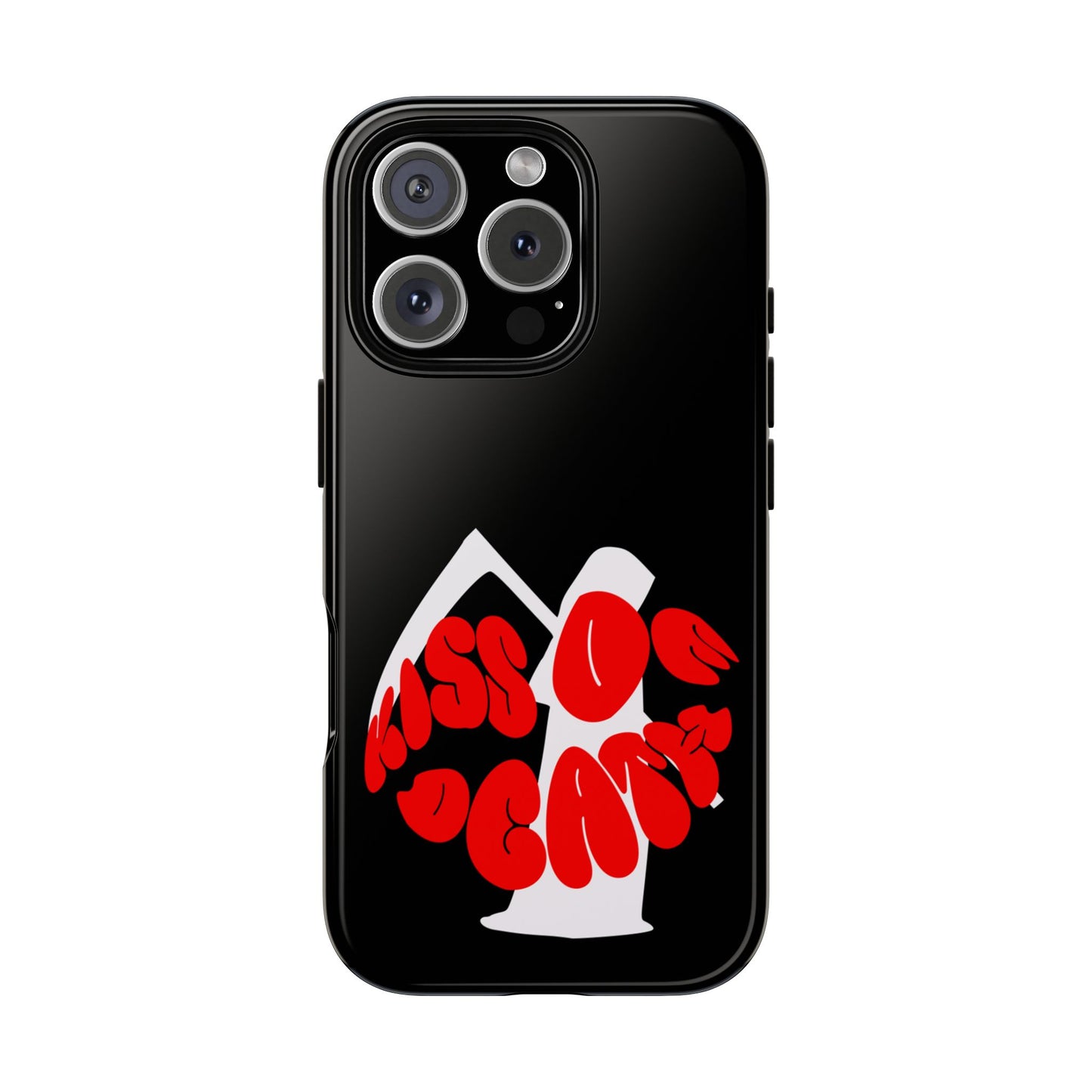 kiss Of Death Phone Case , cool phone case, cool design phone case, iPhone phone case, Samsung phone case, google phone case, black case