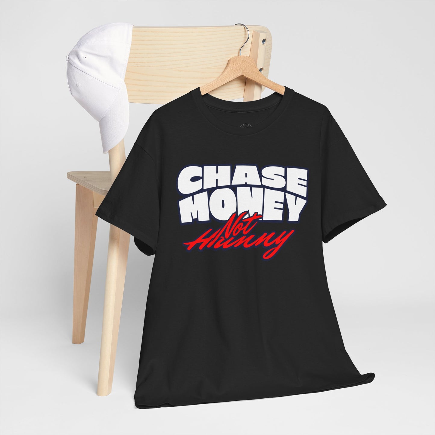 Chase Money not hunny shirt Unisex Heavy Cotton Tee | Casual Streetwear Shirt, Gift for Him, Graphic Tee, Everyday Wear, Comfortable Tee