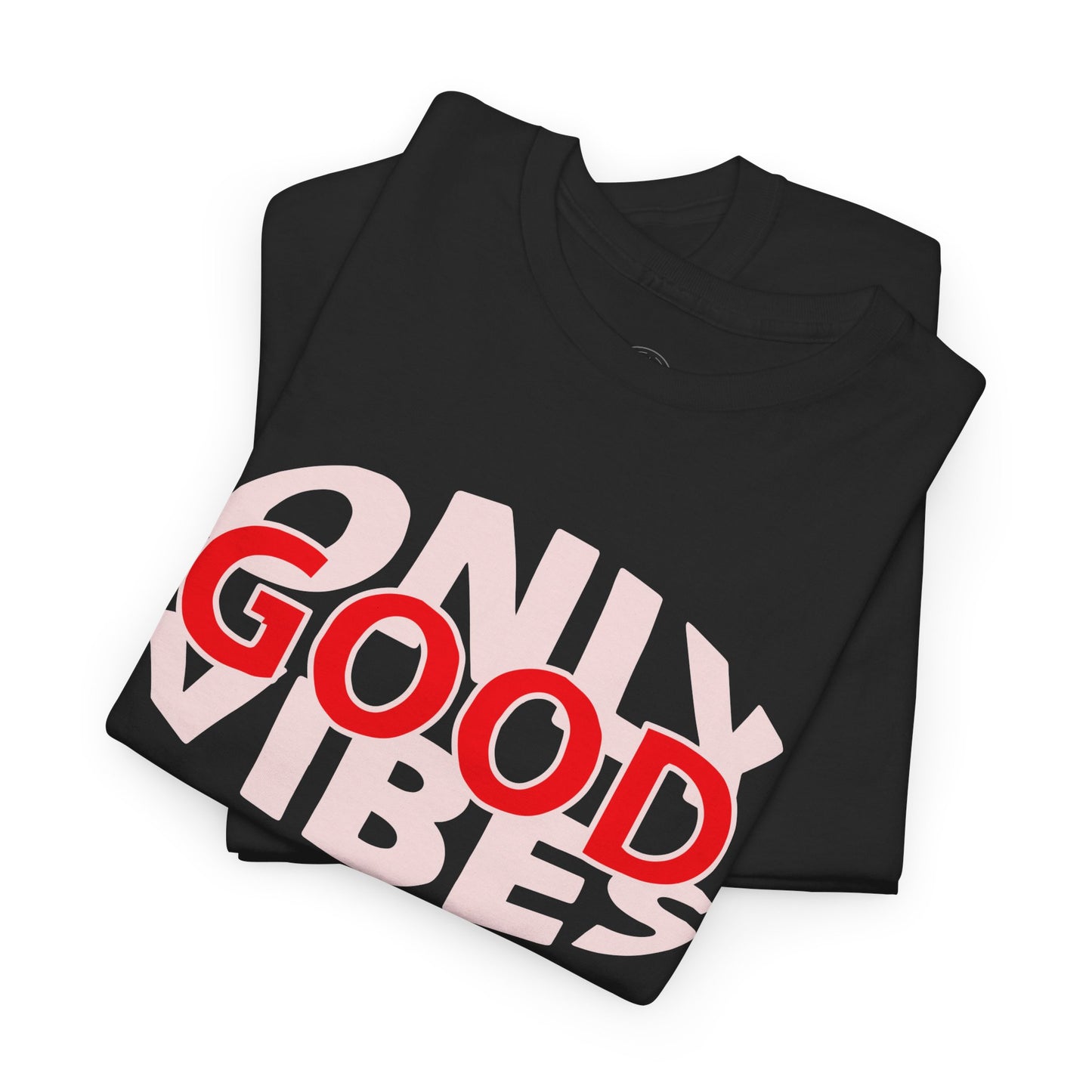 Only Good Vibes Unisex Heavy Cotton Tee | Casual Wear, Gift for Friends, Summer Outfit, Music Festival T-Shirt, Everyday Comfort