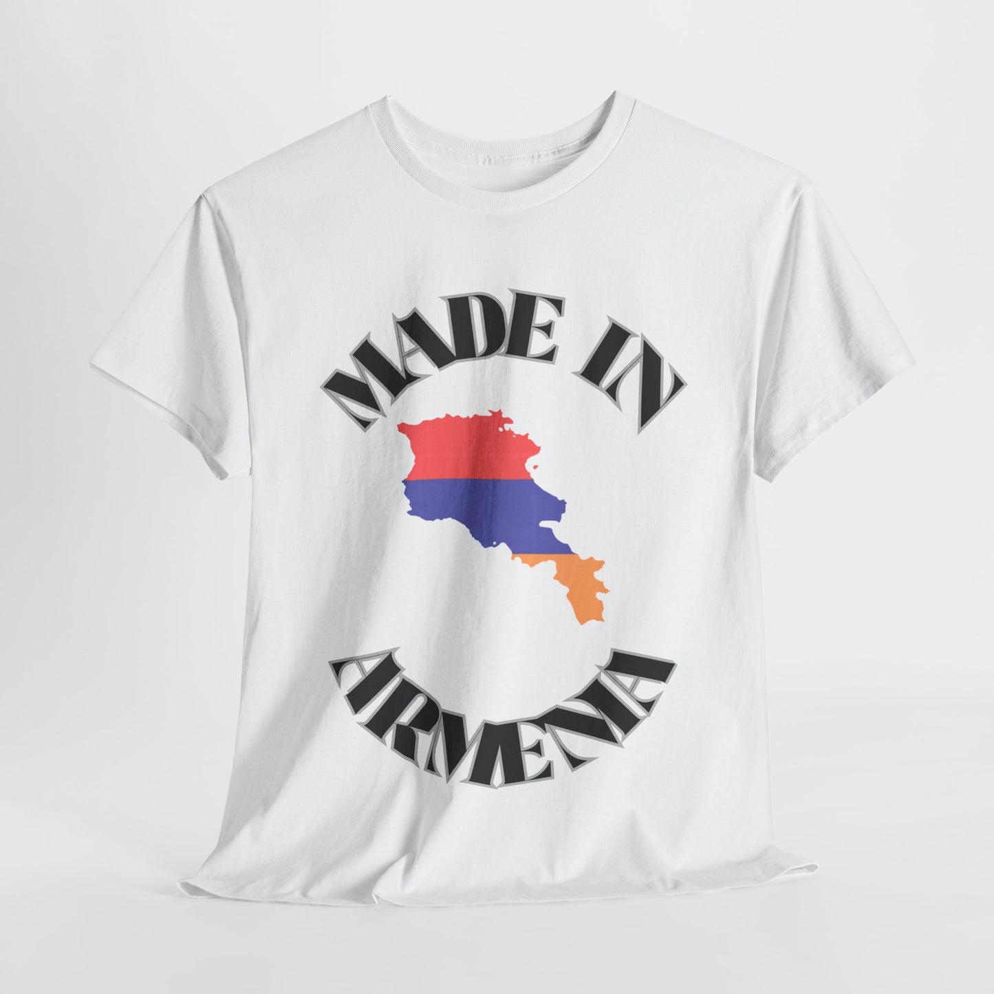 Proudly Made in Armenia Tee - Unisex Heavy Cotton T-Shirt, Armenian Pride, Gift for Him/Her, Travel Souvenir, Casual Wear, Cultural Apparel