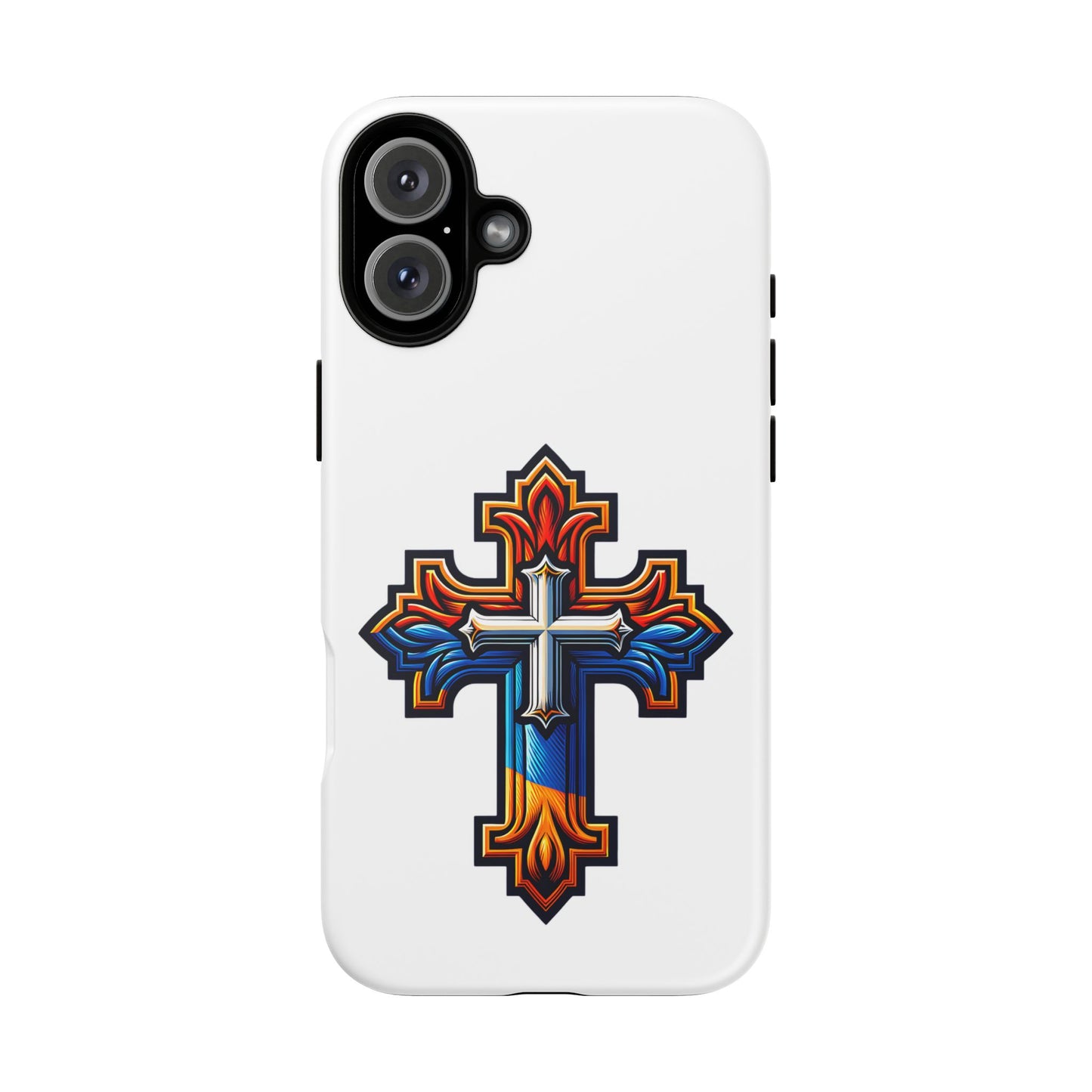 Armenian cross flag phone case iPhone Samsung Google, Christian phone case, white phone case