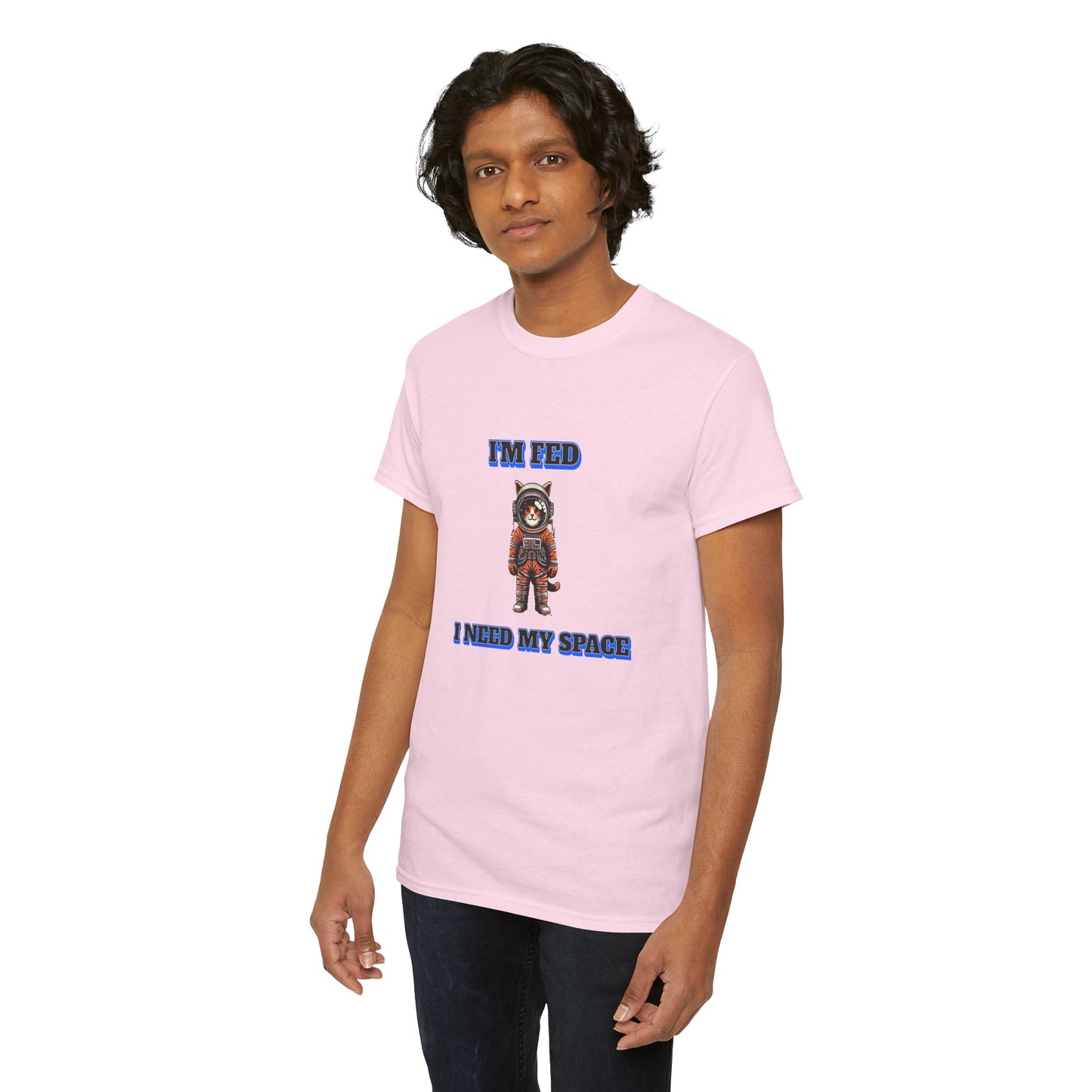 Funny cat lover shirt I'm Fed, I Need My Space - Funny Gift, Casual Wear, Animal Lover Shirt, Self-Care Humor, Everyday Comfort