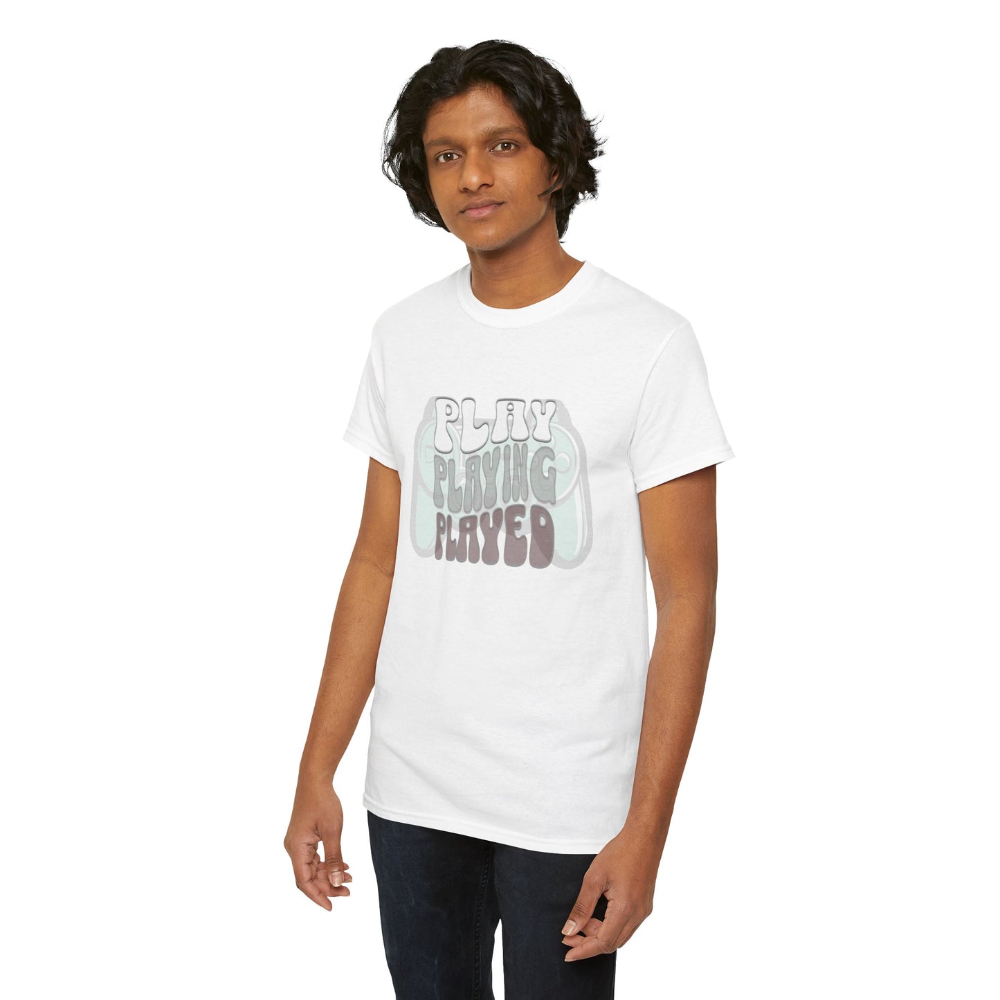 Gaming Inspired Unisex Heavy Cotton Tee - Play, Casual Wear, Gamer Gift, Birthday, Graphic Shirt, Comfortable Tee