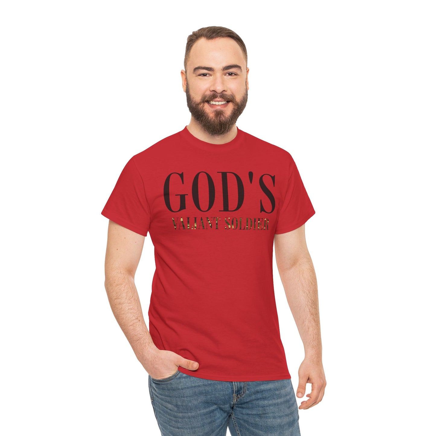 God's Valiant Soldier T-Shirt — Christian Faith Inspirational Tee