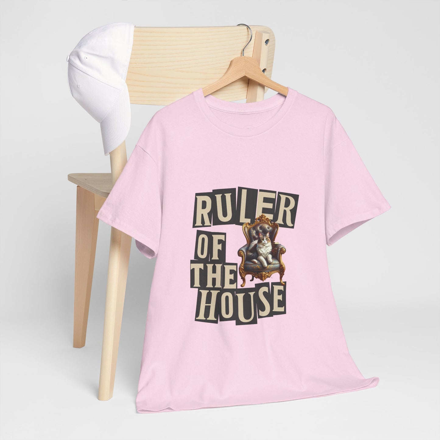 Ruler of the House Tee, Funny Pet Shirt, Gift for Cat Lovers, Unisex Cotton Tee, Casual Wear for Pet Owners