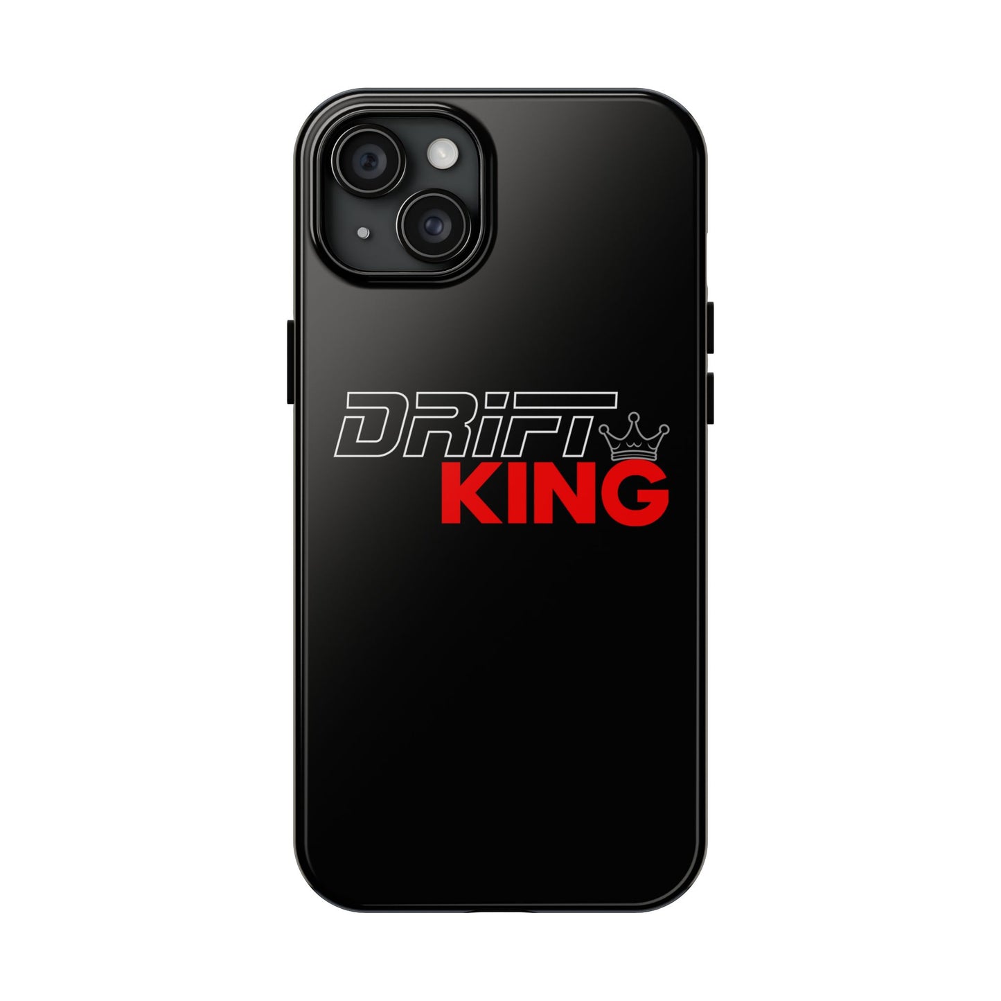 Drift King iPhone Compatible Black Phone Case | Tough Protective Phone Case