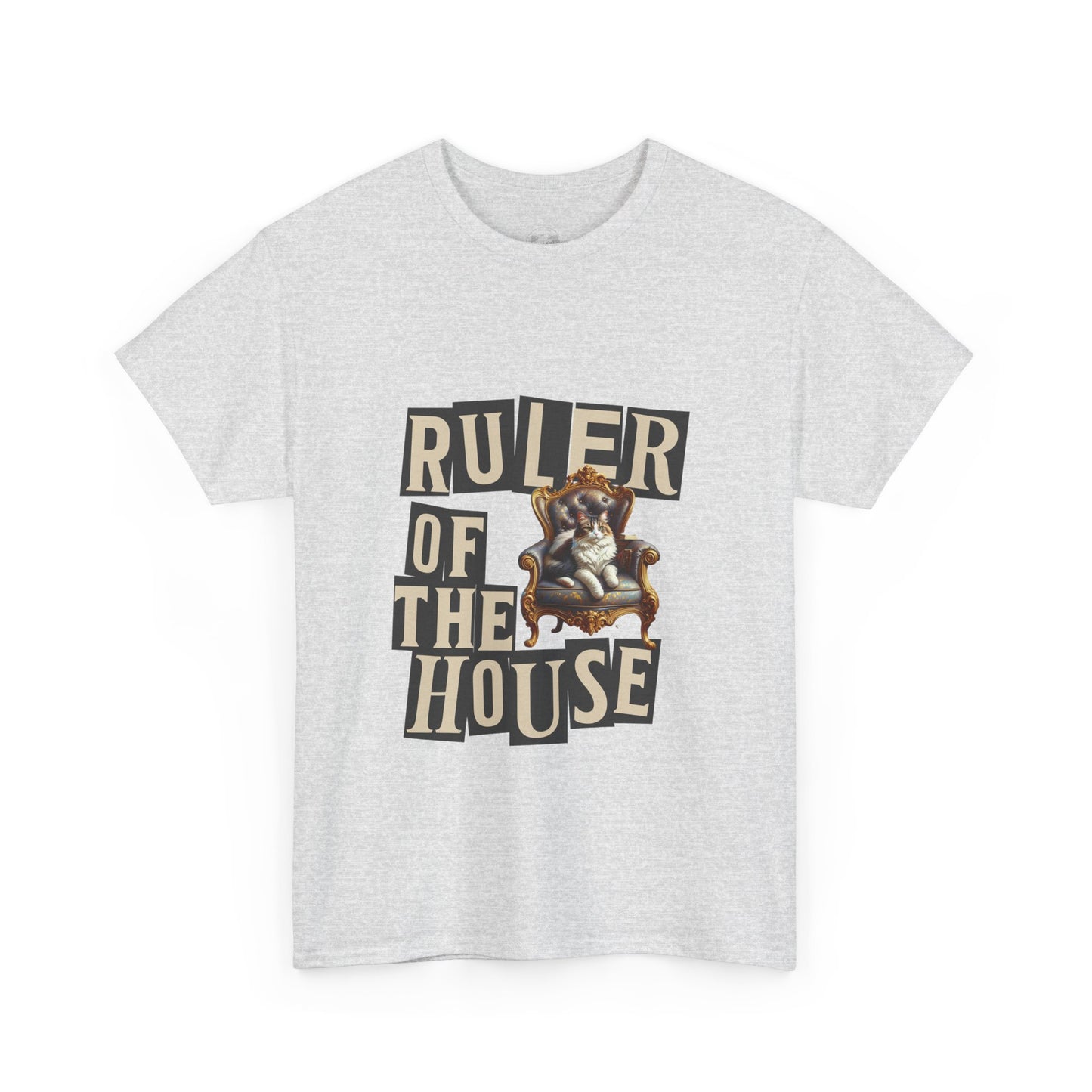 Ruler of the House Tee, Funny Pet Shirt, Gift for Cat Lovers, Unisex Cotton Tee, Casual Wear for Pet Owners