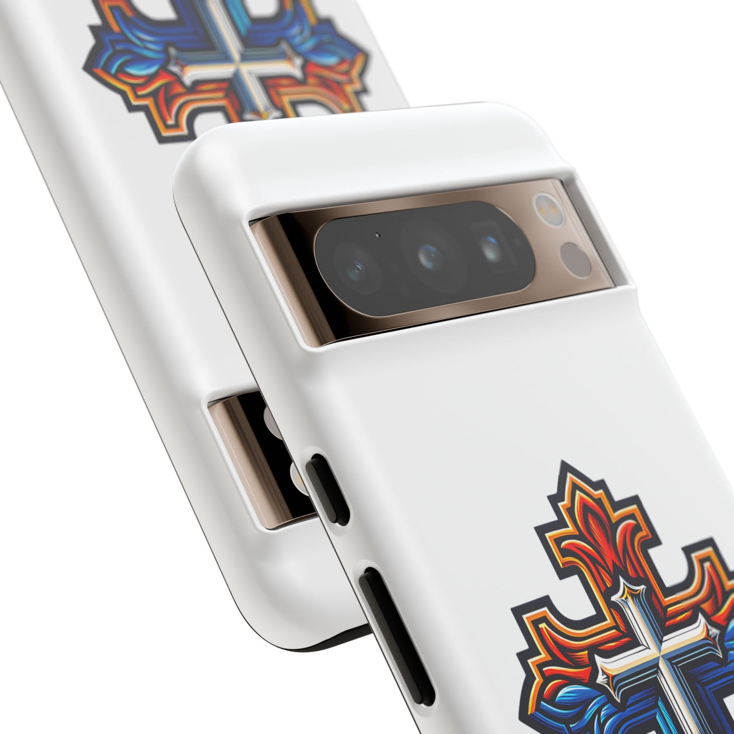 Armenian cross flag phone case iPhone Samsung Google, Christian phone case, white phone case