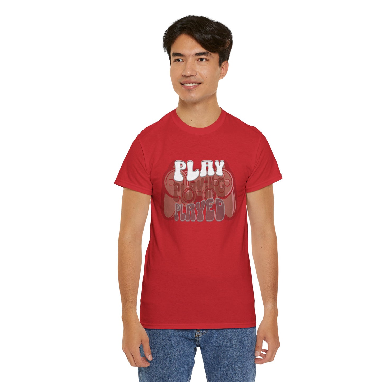 Gaming Inspired Unisex Heavy Cotton Tee - Play, Casual Wear, Gamer Gift, Birthday, Graphic Shirt, Comfortable Tee