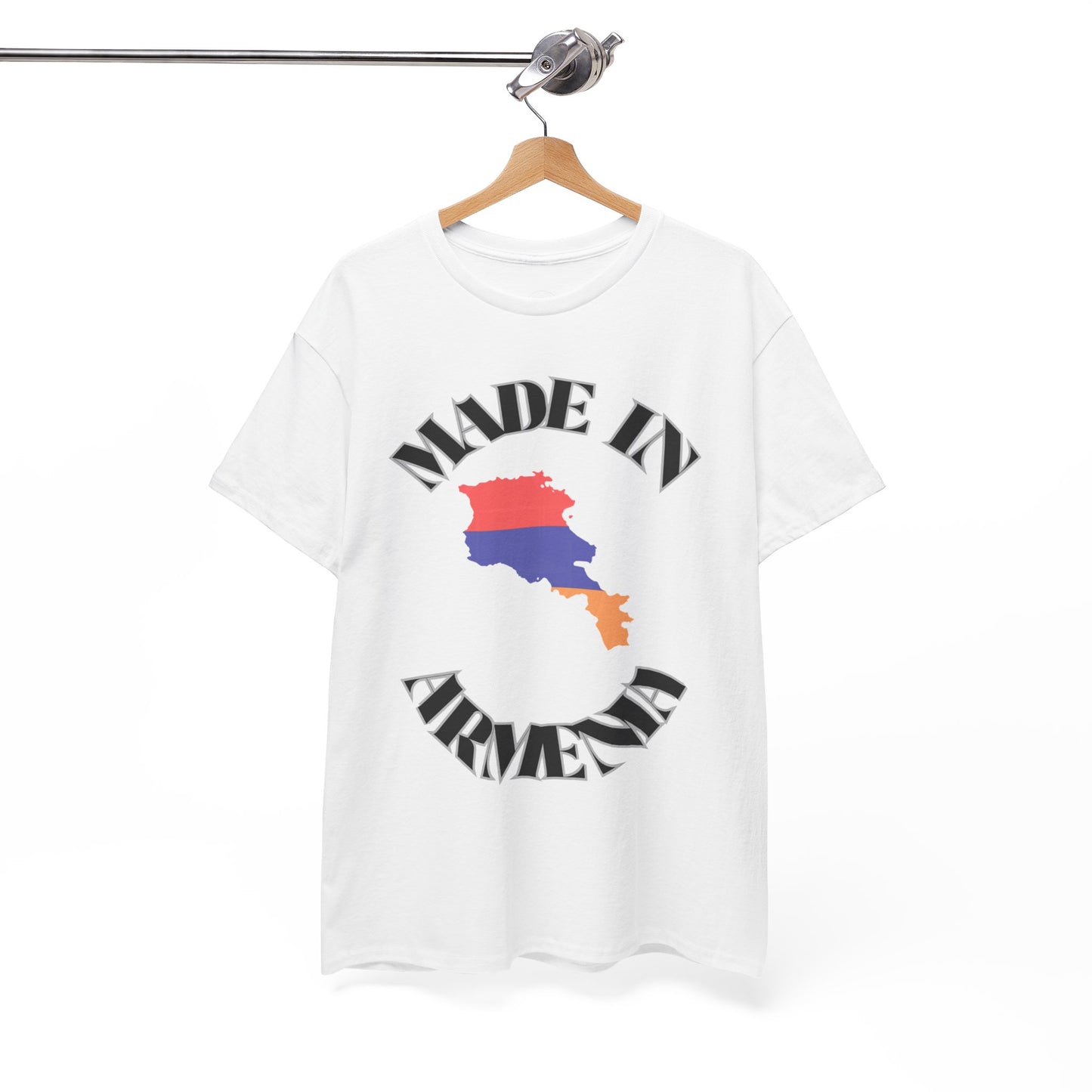 Proudly Made in Armenia Tee - Unisex Heavy Cotton T-Shirt, Armenian Pride, Gift for Him/Her, Travel Souvenir, Casual Wear, Cultural Apparel