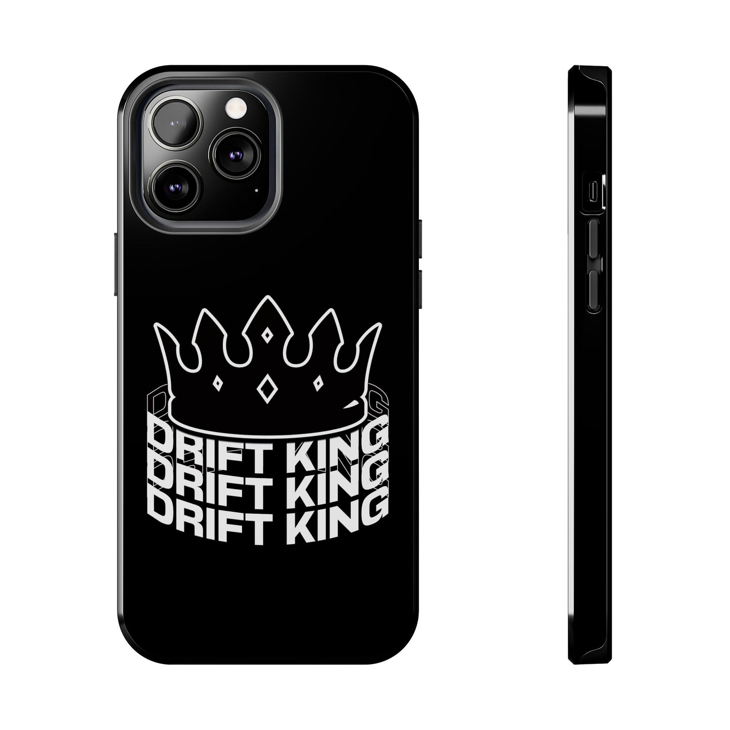 Drift King crown iPhone phone case | Tough Phone Case, racing typography iphone compatible