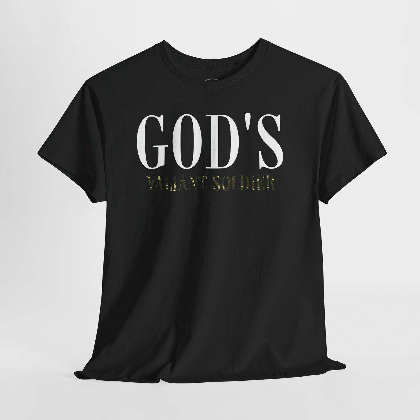 God's Valiant Soldier T-Shirt — Christian Faith Inspirational Tee