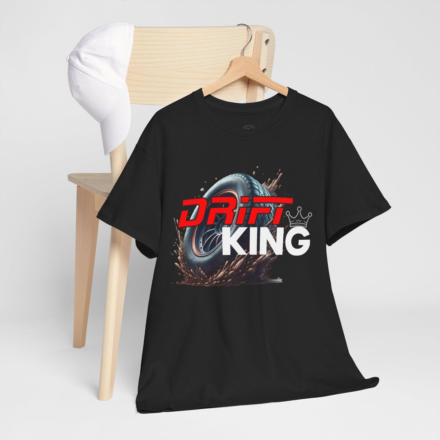 Drift King Unisex Cotton Tee - Perfect Gift for Car Enthusiasts, Motorsport Fans, Car Shows, Street Racing Events, Casual Wear