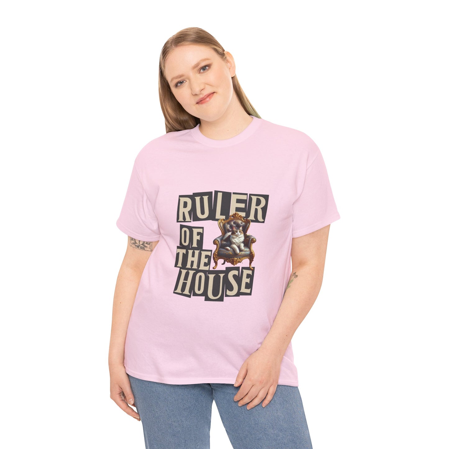 Ruler of the House Tee, Funny Pet Shirt, Gift for Cat Lovers, Unisex Cotton Tee, Casual Wear for Pet Owners