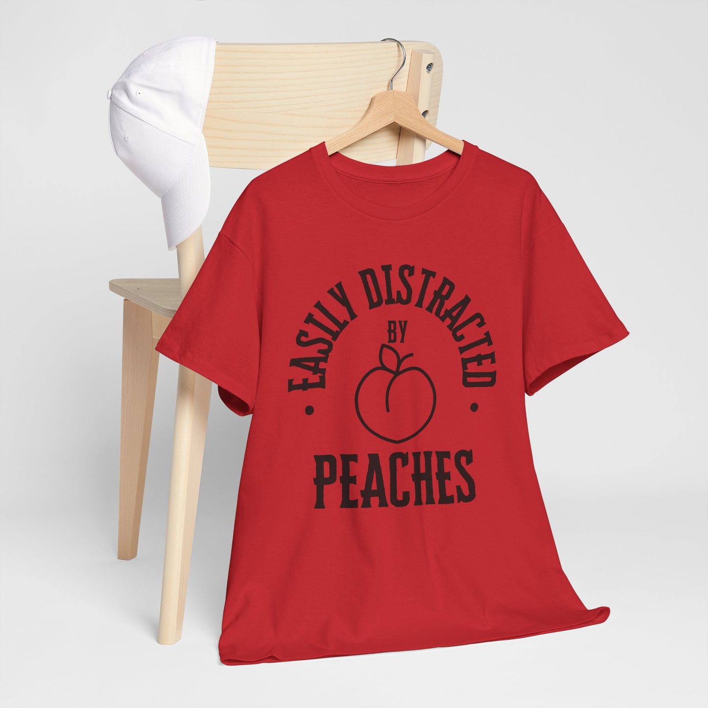 Easily Distracted by Peaches t-shirt, funny t-shirt, peach lovers shirt