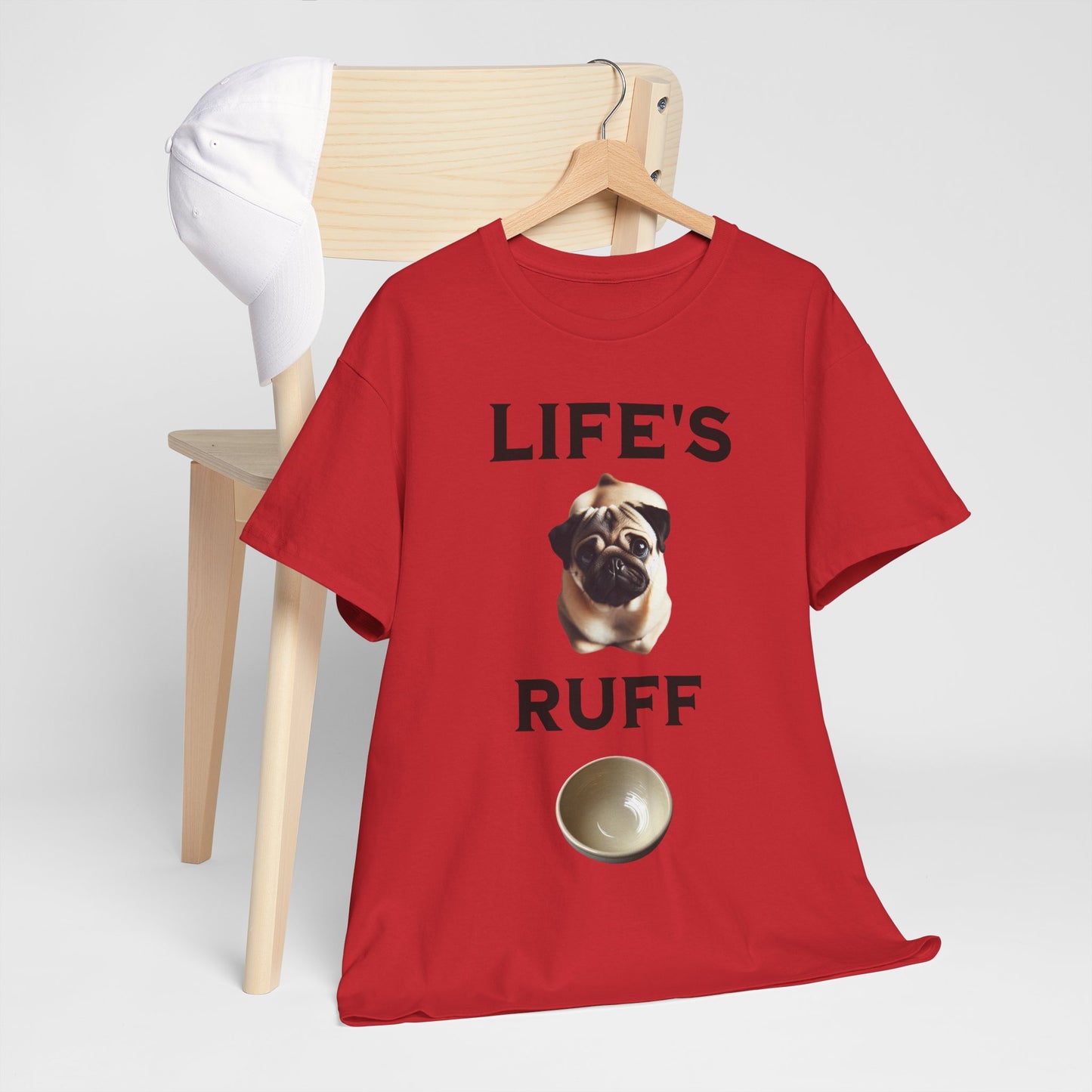 Life is Ruff Funny Shirt, Funny Dog Lover Shirt, Gifts for Pet Owners, Casual Wear, Dog-Themed Apparel, Birthday Gift