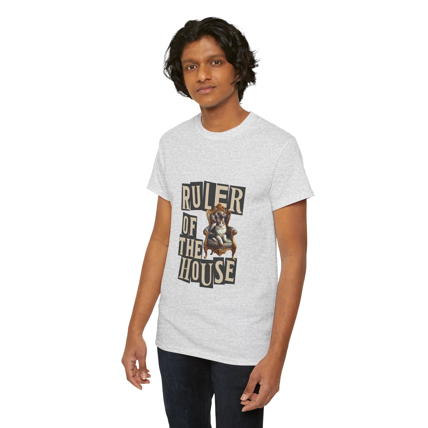 Ruler of the House Tee, Funny Pet Shirt, Gift for Cat Lovers, Unisex Cotton Tee, Casual Wear for Pet Owners