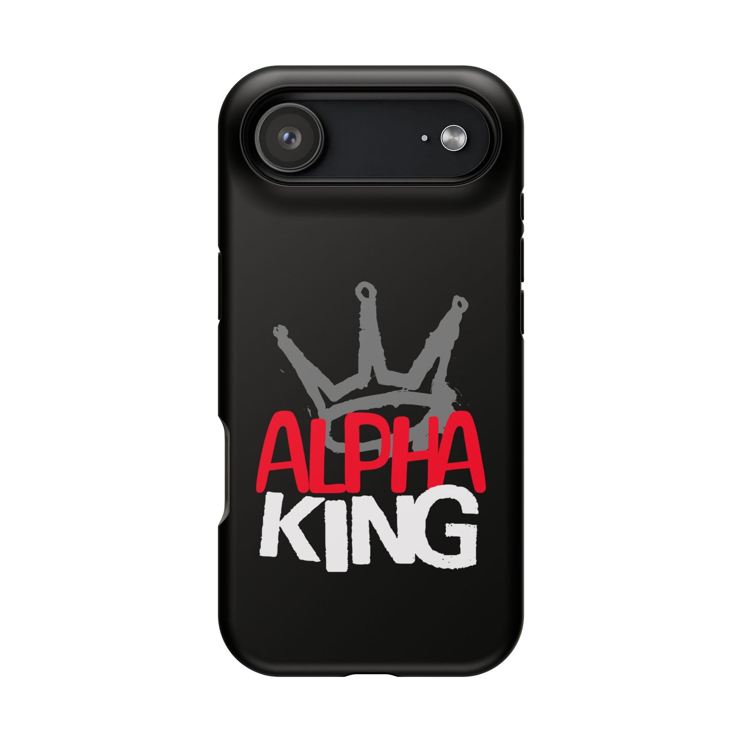 Alpha King Crown phone case compatible with iphone  16 and 17 | Magnetic back impact-resistant case