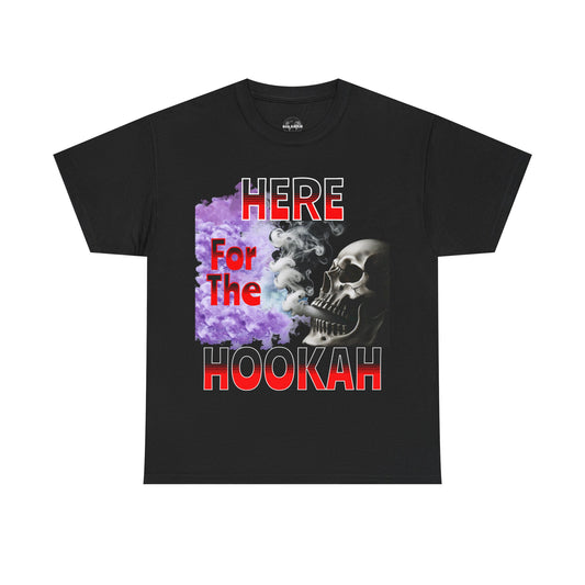 Hookah Vibes Unisex Heavy Cotton Tee, Fun Smoking Shirt, Gift for Hookah Lovers, Party Wear, Casual Streetwear