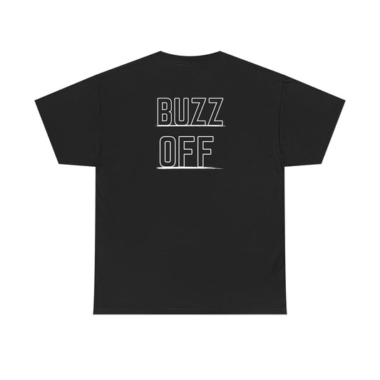 Buzz Off Unisex Heavy Cotton Tee - Funny Graphic Tee, Bee Lover Gift, Summer Outfit, Birthday Gift, Casual Wear